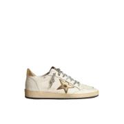 Golden Goose Ball Star Lädersneakers Yellow, Dam