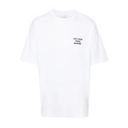 Drole de Monsieur Slogan Print Vit T-shirt White, Herr