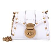 Guess Mini Crossbody-väska i konstläder med nitar White, Dam