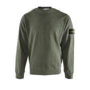 Stone Island Grön Bomull Herrtröja Green, Herr