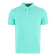 Polo Ralph Lauren Slim Fit Bomull Polo Skjorta Green, Herr