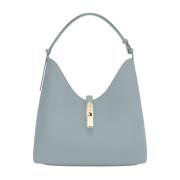 Furla Ljusblå läder hobo väska moln Blue, Dam