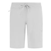 Boggi Milano Bermuda-shorts i lätt bomulls-scuba White, Herr