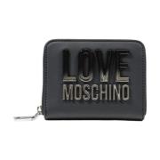 Love Moschino Vår/Sommar Dam Medium Plånbok Gray, Dam