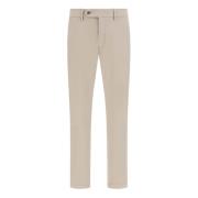 Boggi Milano Stretch Cotton/TENCEL-byxor Beige, Herr