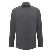 Boggi Milano Skjorta i stretchnylon, slim fit Black, Herr