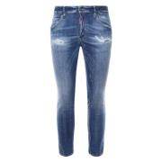 Dsquared2 Blå Jeansbyxor 5 Fickor Blue, Herr