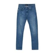 7 For All Mankind Slim Fit Jeans - Mörkblå Blue, Herr