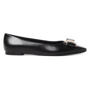 Salvatore Ferragamo ZEA Ballerinaskor för Kvinnor Black, Dam