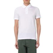 Emporio Armani Vit Polo Skjorta med Örn Logo White, Herr