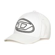 Diesel Vit Baseballkeps Kontur Logo White, Unisex