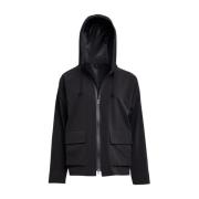 Stutterheim Matte Zip Regnjacka Black, Dam