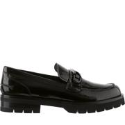 Högl Svarta Loafers för Kvinnor Black, Dam