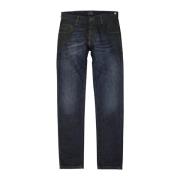 Fendi Denim Jeans med Logodetalj Blue, Herr