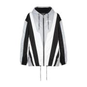 Balmain Vindjacka med dragsko i huvan Multicolor, Herr