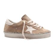 Golden Goose Glitter Mocka Sneakers med Läderstjärna Brown, Dam