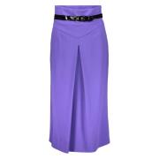 Moschino Högmidjat Midi Kjol Purple, Dam