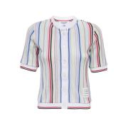 Thom Browne Stilig Cardigan Sweater för Män Multicolor, Dam