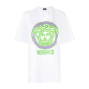 Versace Damkläder T-shirts och polo Vit Aw23 White, Dam