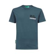 Dsquared2 Tryckt Crew-neck T-shirt Green, Herr