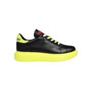 Love Moschino Kontrasterande Low-Top Sneakers Black, Dam