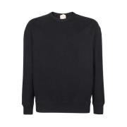 Ten C Bomulls Crew-Neck Sweatshirt Blue, Herr