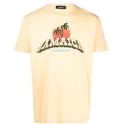 Dsquared2 Casual Bomull T-shirt Beige, Herr