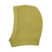 Rick Owens Ribbstickad Balaclava Green, Herr