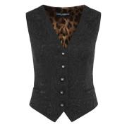 Dolce & Gabbana Stilig Gilet för Män Black, Dam