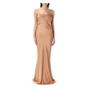 Andamane Blush Ninfea Maxi Slip Klänning Brown, Dam