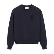 Ami Paris Casual Crewneck Sweatshirt Blue, Herr