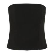 InWear Svart Bustier Blus Wilcoxiw Stil Black, Dam