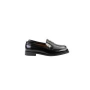 Berwick Svarta loafers i borstat läder Black, Dam