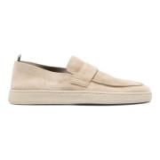 Officine Creative Mocka Loafers med Gummisula Beige, Herr