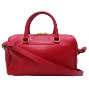 Saint Laurent Vintage Pre-owned Laeder handvskor Red, Dam