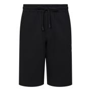 Dolce & Gabbana Svart Krona Bi Broderi Shorts Black, Herr