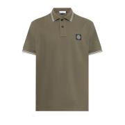 Stone Island Bomullspolo Green, Herr