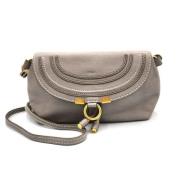 Chloé Pre-owned Pre-owned Laeder axelremsvskor Gray, Dam