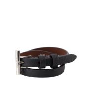 Alexander McQueen Svart läder Cross-Bar armband Black, Dam