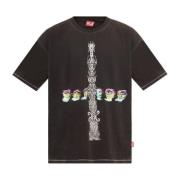 Diesel T-shirt T-Boxt-R4 Black, Dam