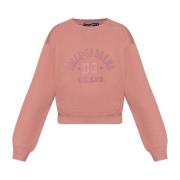 Dolce & Gabbana Sweatshirt med Logo Pink, Dam