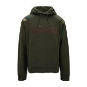 Dsquared2 Herrhoodie med dragsko Green, Herr