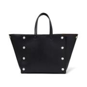 Stella McCartney Studs Small Tote Bag Black, Dam