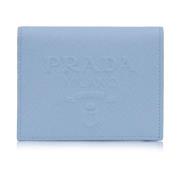 Prada Automatisk knapp damplånbok Blue, Dam