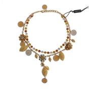 Dolce & Gabbana Elegant Guld Statement Halsband Multicolor, Dam