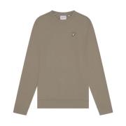 Lyle & Scott Mid Layers Diagonal Weave French Terry Crewneck Gray, Her...