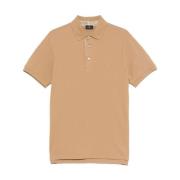 Etro Brun Polo Skjorta Kort Ärm Beige, Herr