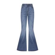 Chloé Blå Flare Jeans Blue, Dam