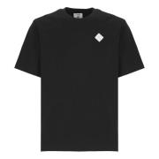 Casablanca Svart bomull T-shirt med logotyp Black, Herr