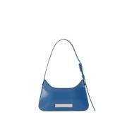 Acne Studios Blå Läder Micro Axelväska Blue, Dam